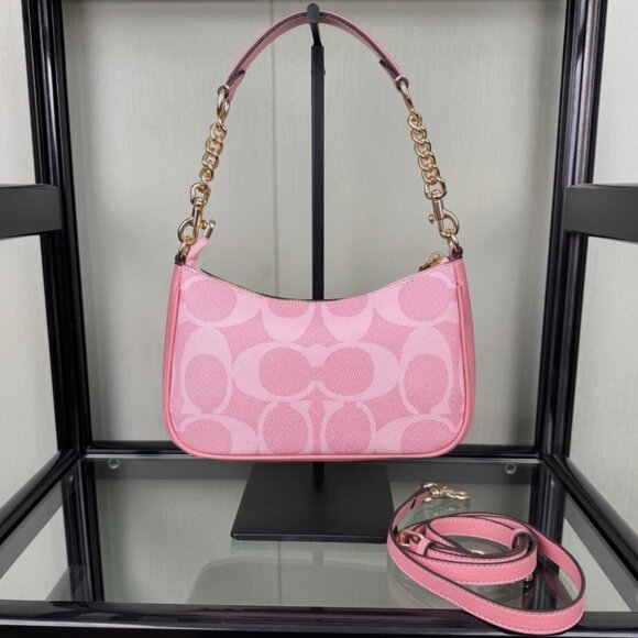 COACH Teri Shoulder Bag In Signature Canvas CAL51 - Picture 2 of 7